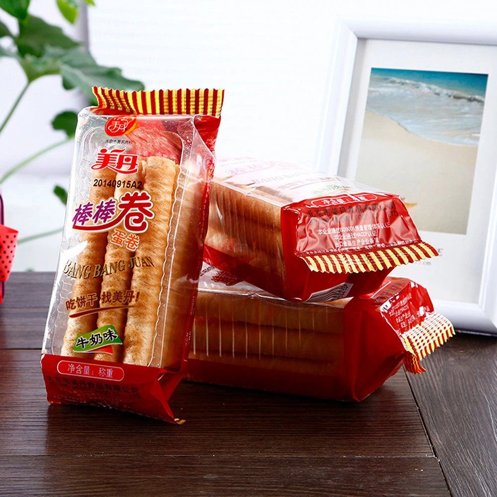 La vente en gros galette laminé gaufrettes traditionnelles biscuits croustillants laminé Rouleau d'oeufs