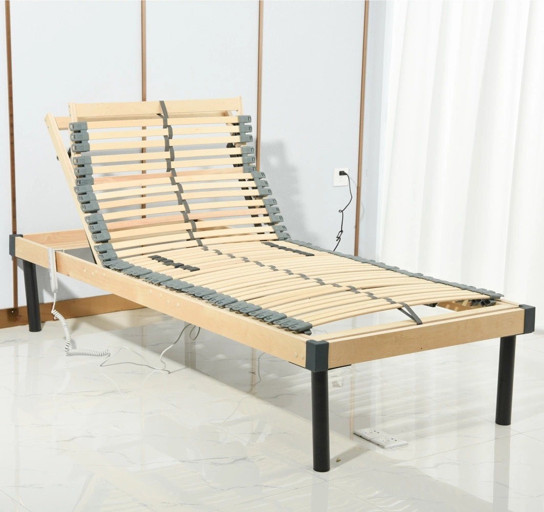 Konfurt Adult Kids Using Electric Adjustable Nice Birch Slat Bed Base