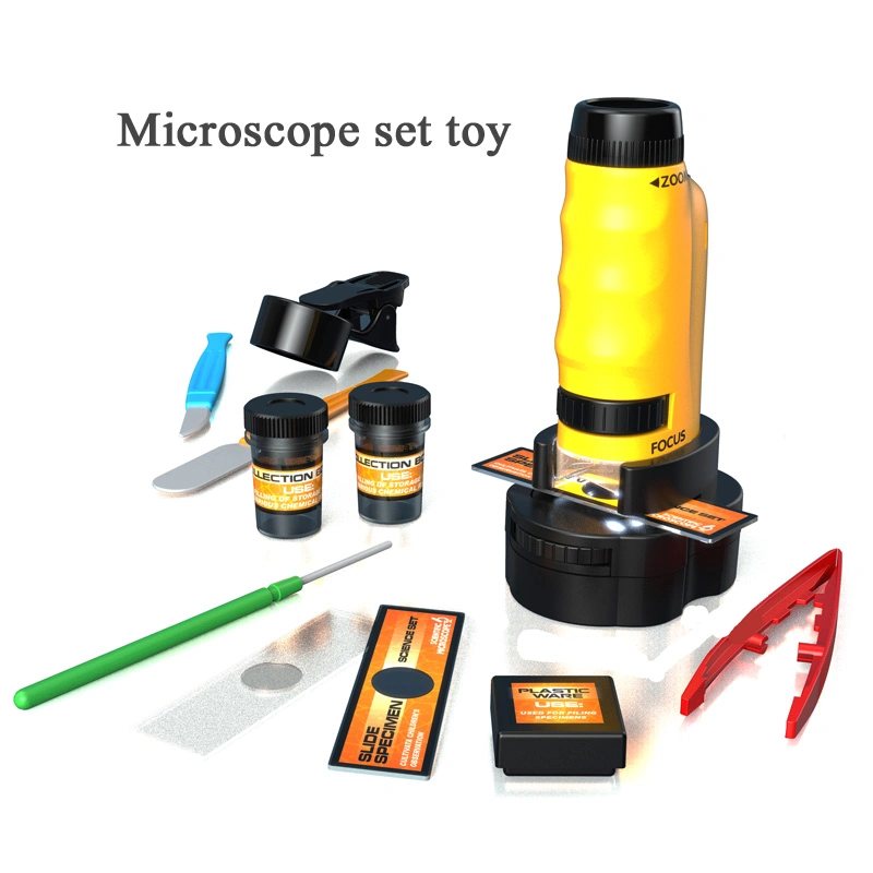 1220-X Portable Hand-Held Microscope Toys Set Kids Stem Science Experiments Toy Children Early Educational Toy Science Toys