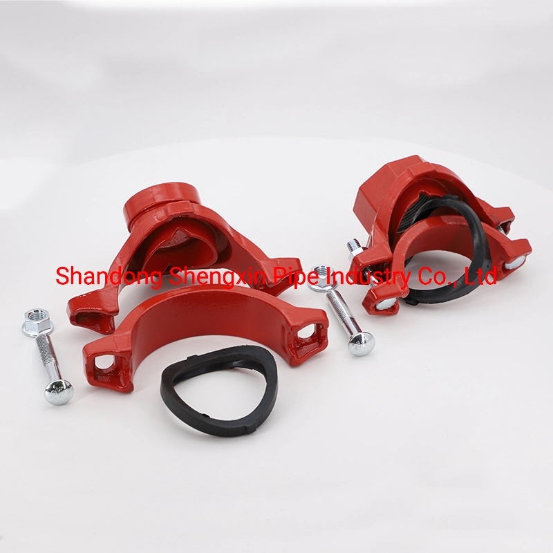 UL FM Approved Ductile Cast Iron Grooved Metal Fittings Mechanical. Tee