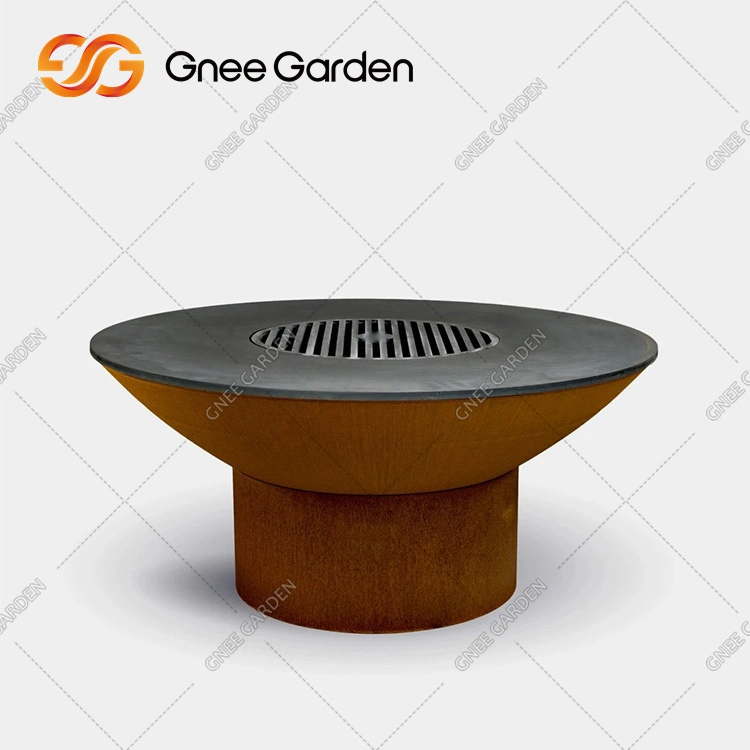 Outdoor Large Corten Steel Grill BBQ