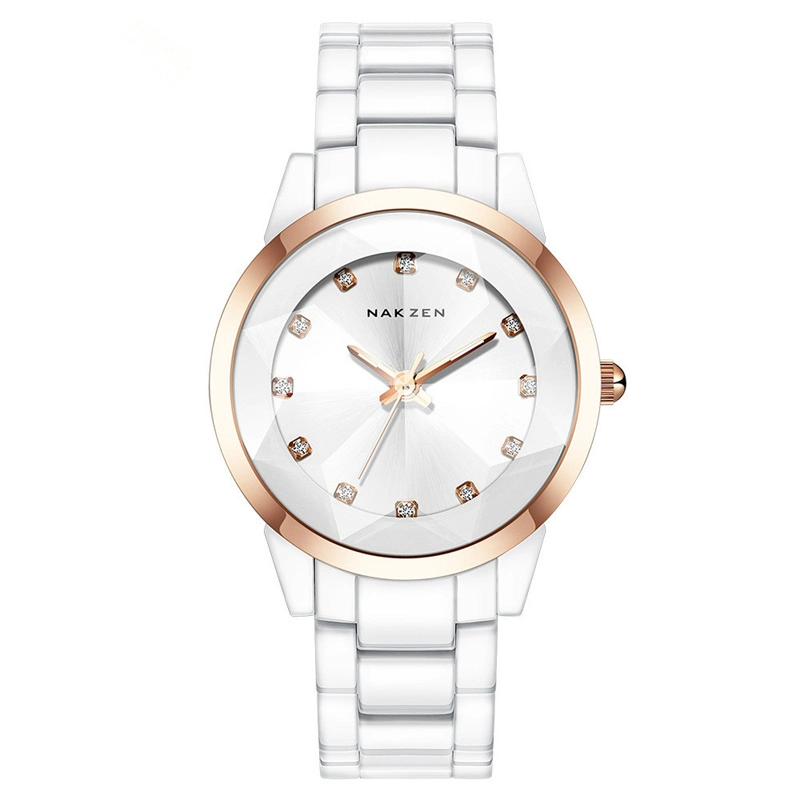 Imple Temperament Women&prime; S Waterproof Quartz Ceramic Watch