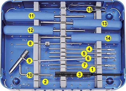 Orthopedic Surgical Instruments Headless Compression Screw Instrument Set