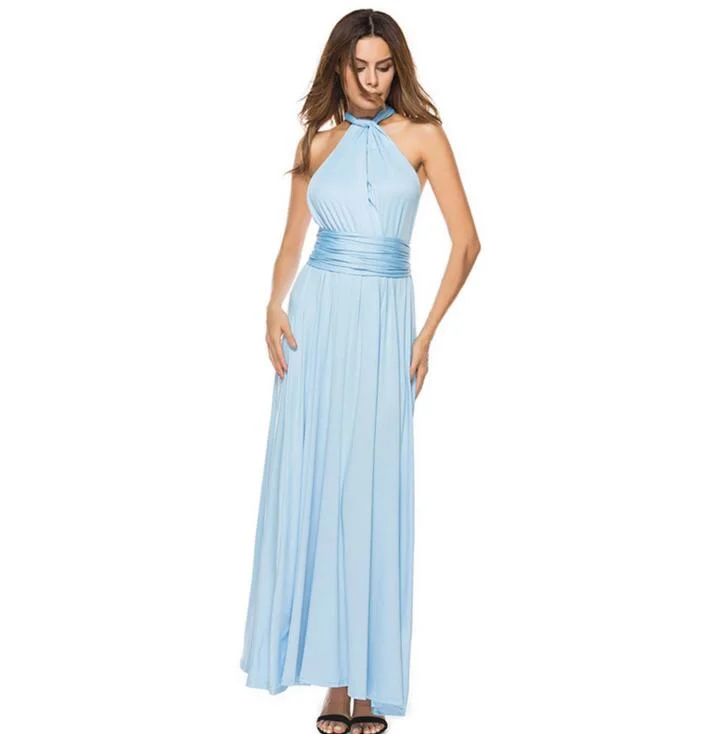 Muliti Wearing Long Magic Sexy Bandage Bridesmaid Evening Dress