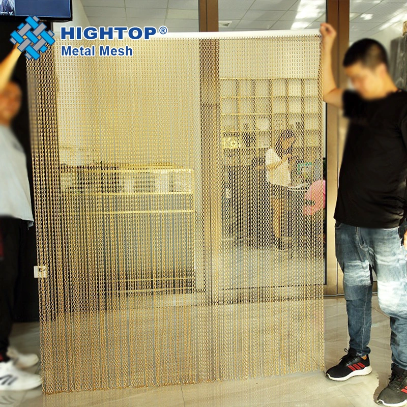 Popular Aluminum Decorative Mesh Chain Link Curtain for Office Hotel Restaurant