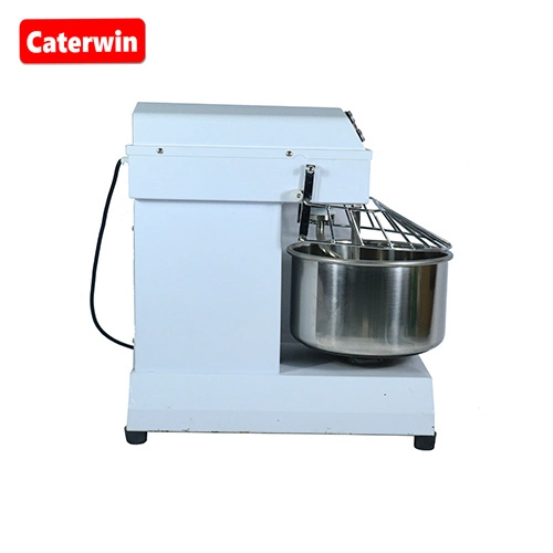 Caterwin Bakery Equipment 8kg Mélangeur de farine à pétrin double vitesses commercial 20L Pétrin en spirale avec minuterie.