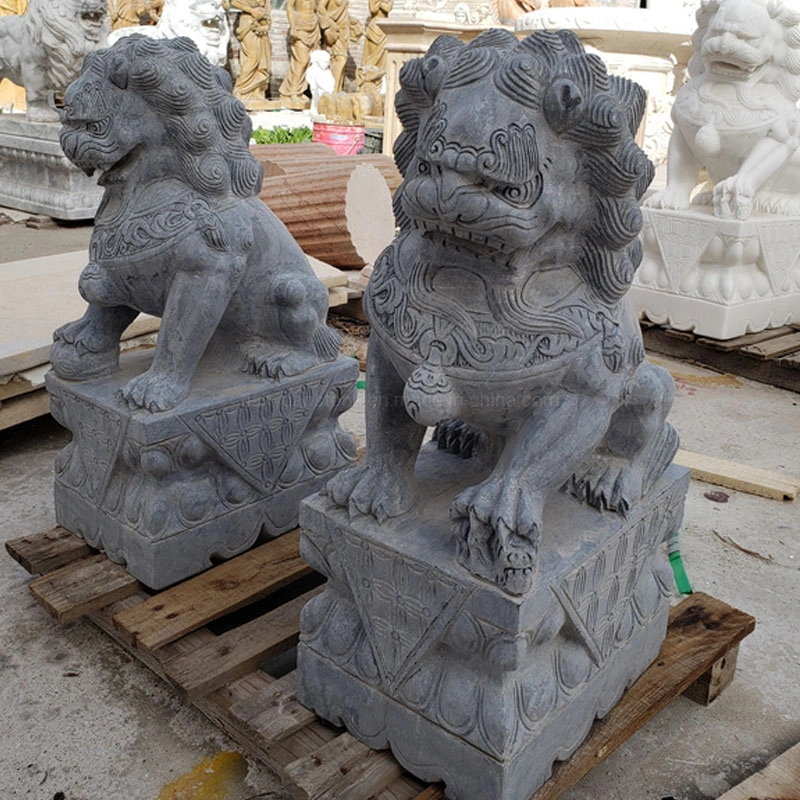 Natural Marble Stone Lion Sculpture for Garden Decoration with 20% off