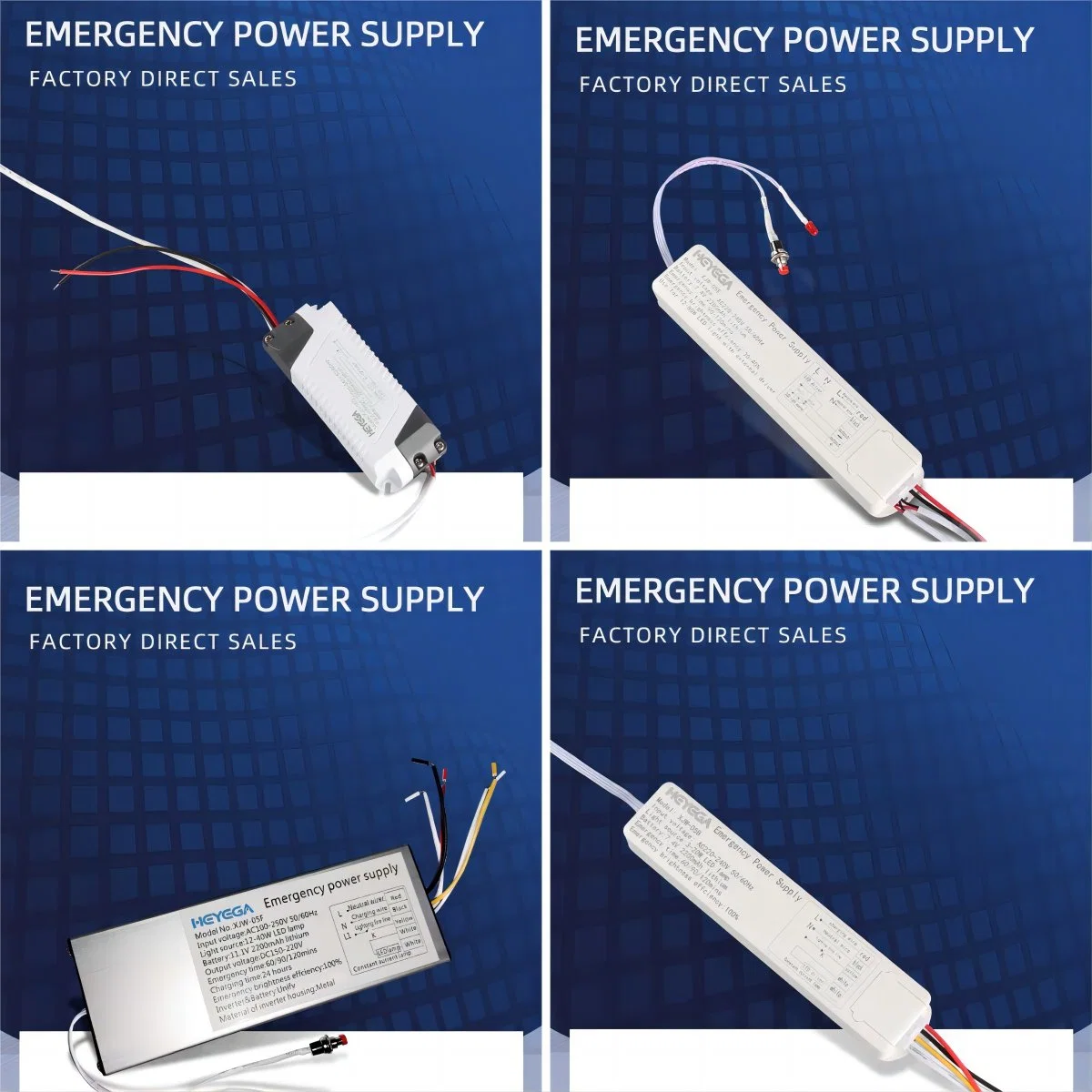 Großhandel/Lieferantspreis CE RoHS UL gelistet 10W/20W/50W/100W Wasserdicht wiederaufladbare Dali Notfall-LED-Licht-Treiber-Fabrik für Beleuchtungsanlagen