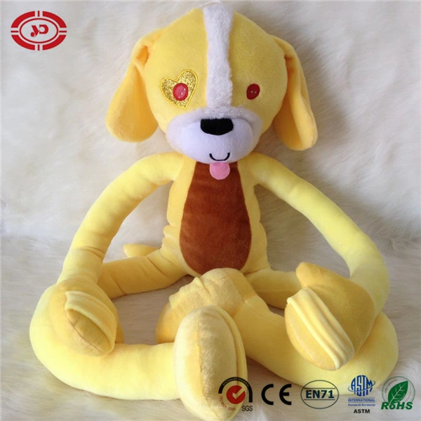 Yellow Dog Stretchkins caliente de venta de regalos para niños juguetes de peluche