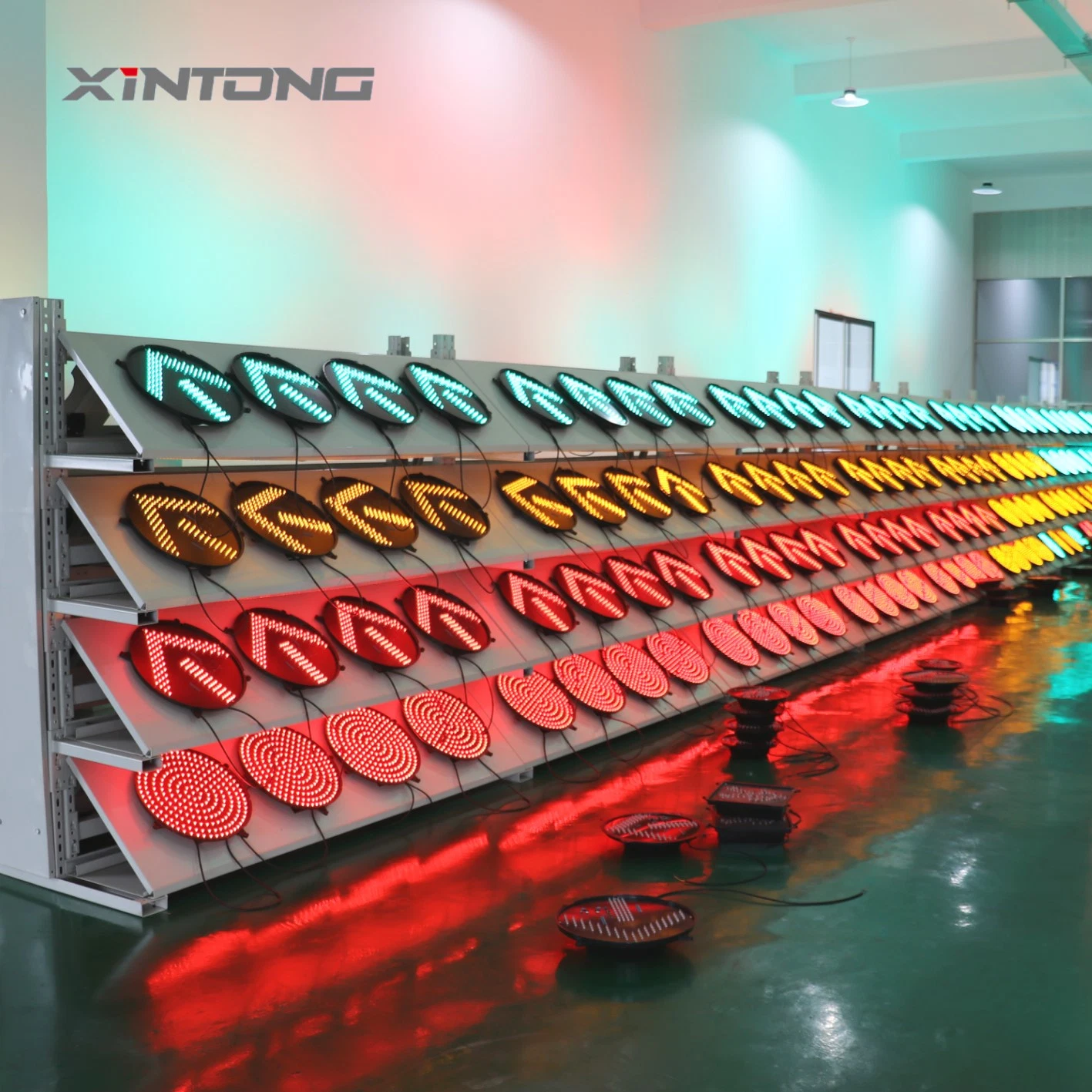 Yellow Green Xintong 200mm China LED-Verkehrsampel XT-TR-001