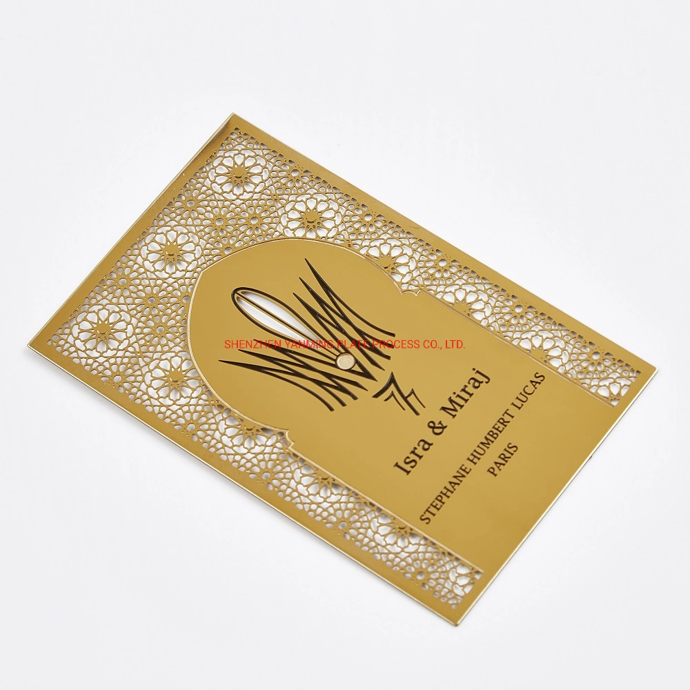 Aluminium Card Name Plate Metal Label for Mechanical Equipment