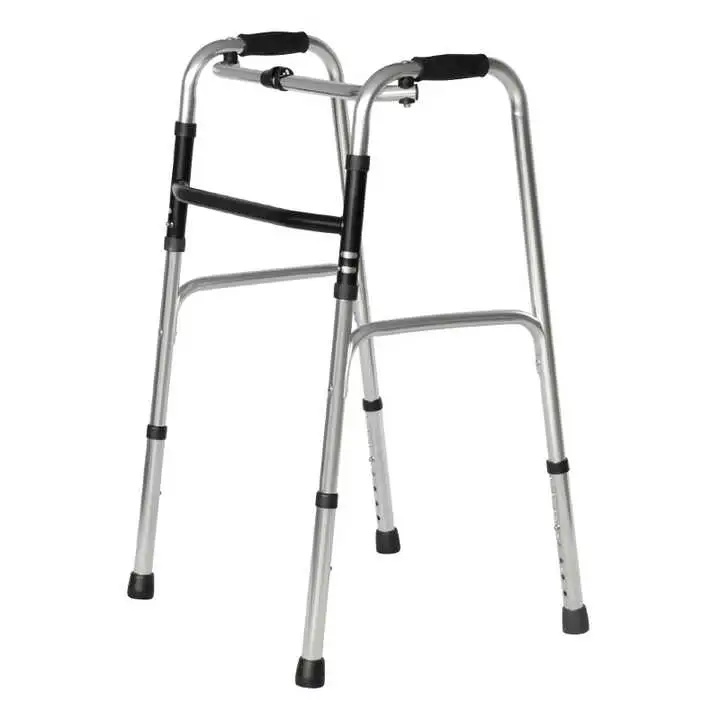 Medical Hospital Aluminium Seniors Elderly Folding Walker Rollator Disabled Walking Frame