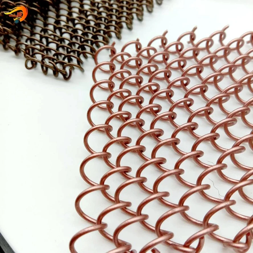 Stainless Steel Coil Wire Chain Link Curtain Mesh for Decoration