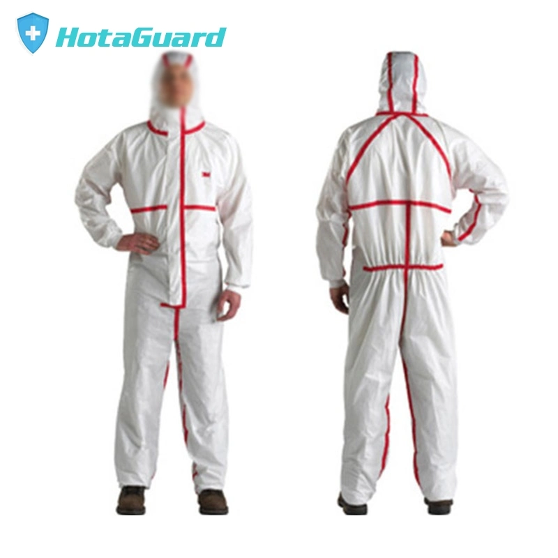 Disposable Sf Coverall Safety Clothing for Chemical Hazmat Suit Asbestos Industry Overalls Suits for Men