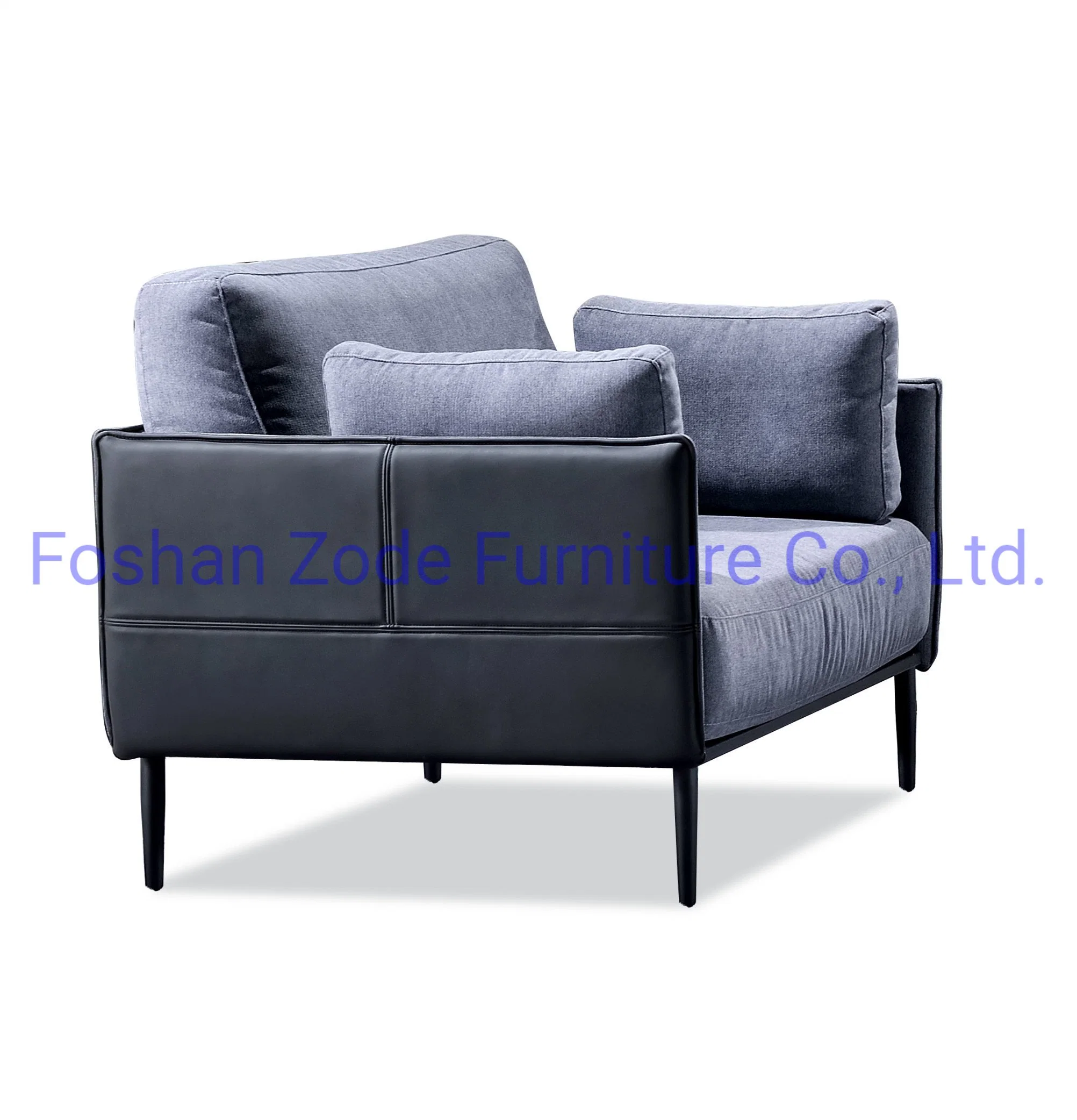 Zode Nordic Modern Design Stoff Reclining Schlafsofa Stuhl Zuhause Möbel Echtes Leder Sofa-Set