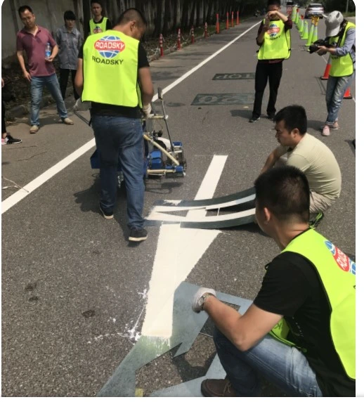 Top Brand Materials Suppliers Double Yellow Line Reflective Street Paint