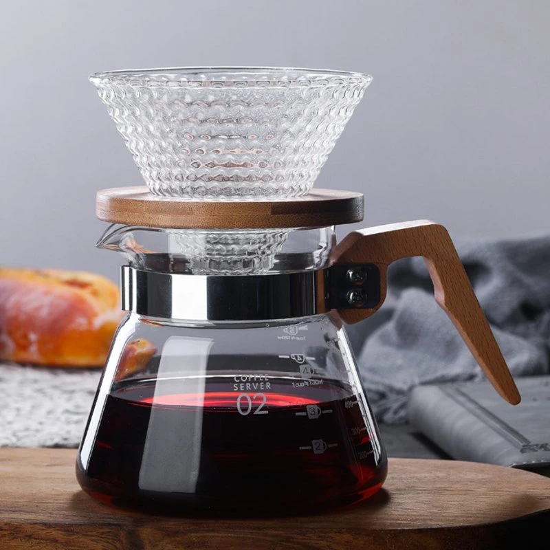 Ecocoffee Coffee Dripper Coffee Maker V60 Glass Coffee Filter Cup Gv11