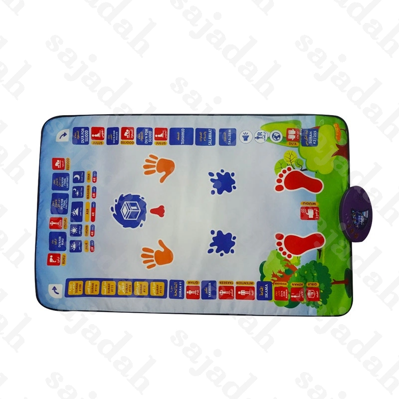 Ramadán Gift Educational Toy Learning Salah Oración de 3-8 años Alfombra Sajadah musulmán inteligente