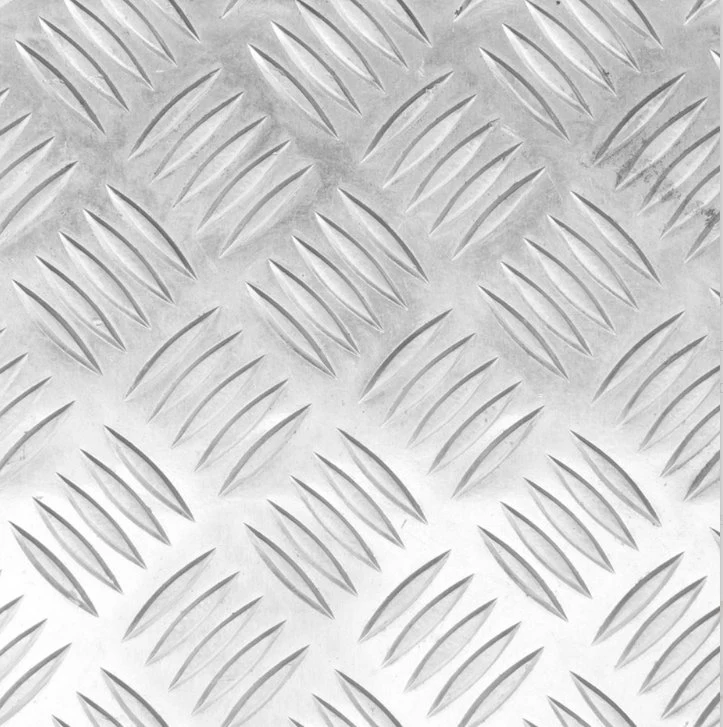 3003 3004 1050 1060 6061 5052 China Manufacturer Five Bars Tear Drop Alloy Embossed Checker Tread Sheet Kitchen Utensils Aluminium Checkered Sheet