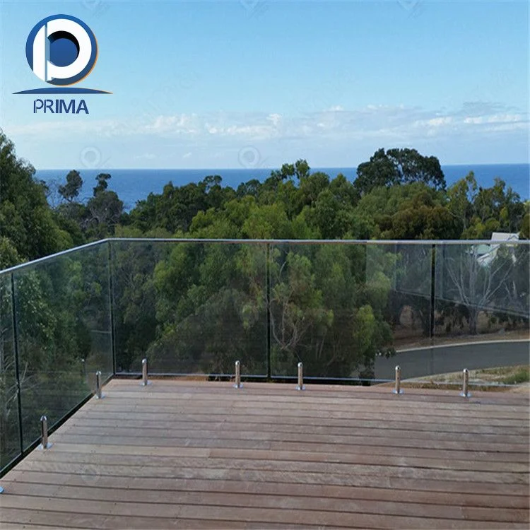 Prima Manufacturer Spigot Balustrade Spigot Glass Railing Stainless Steel Glass Pool Fence