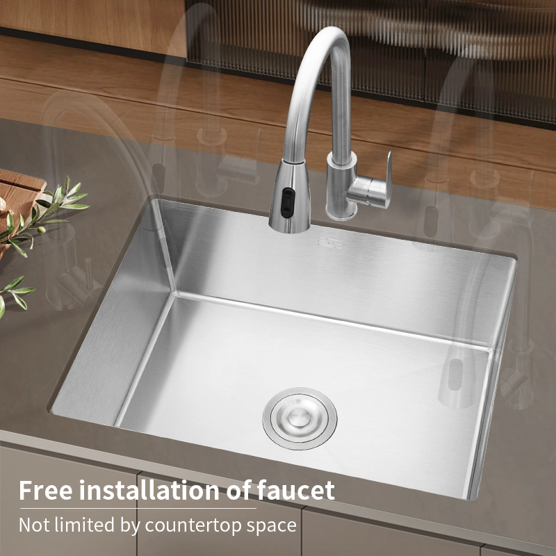 Stainless Steel Handmade Single Bowl Undermount Kitchen Sink