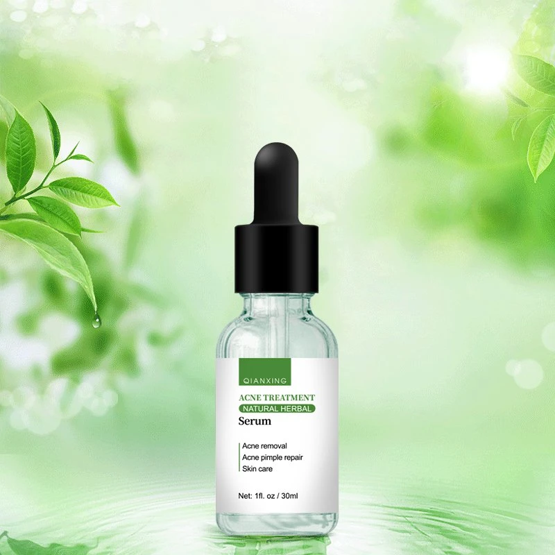 Wholesale Skin Care Natural Green Tea Herbal Acne Treatment Repairing Serum