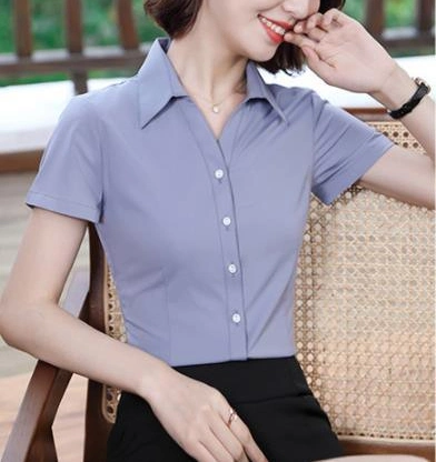 Can Export Avoid Ironing Women&prime; S Shirts Cotton Women&prime; S Formal Shirt