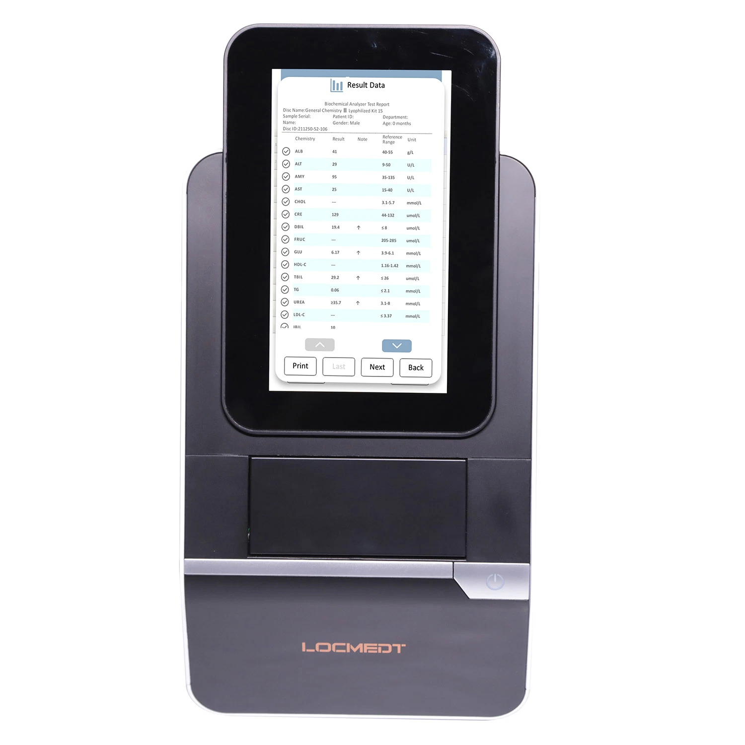 Hospital Use Biochemistry Analyzer with Reagent Discs Laboratory