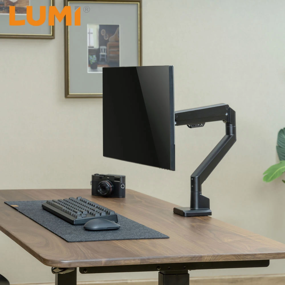 Wholesale/Supplier OEM ODM Customized Height Adjustable Desktop Computer Aluminum Monitor Bracket Arm