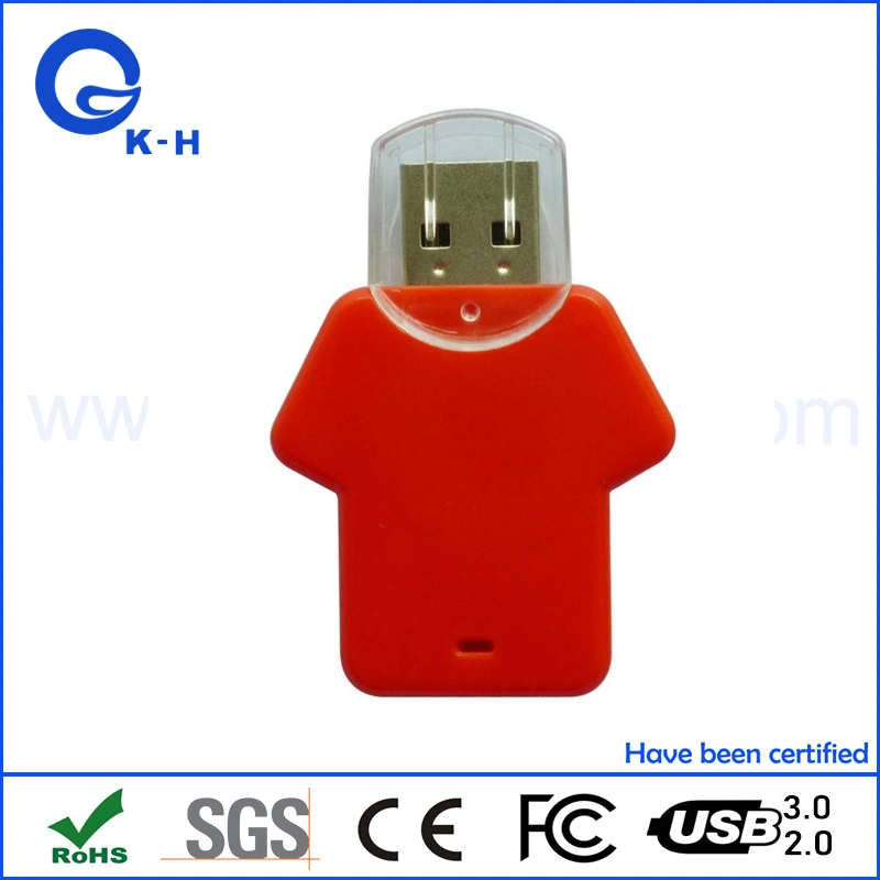 Plastic T-Shirt Flash Memory USB 8GB 16GB 32GB