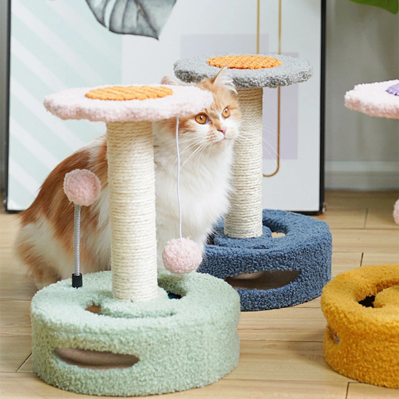 Custom Wood Cat Climbing Frame Mute Treadmill Cat Toy Relieve Boredom Cat Interactive Sports Wheel Exercise Toy Pet Supplies