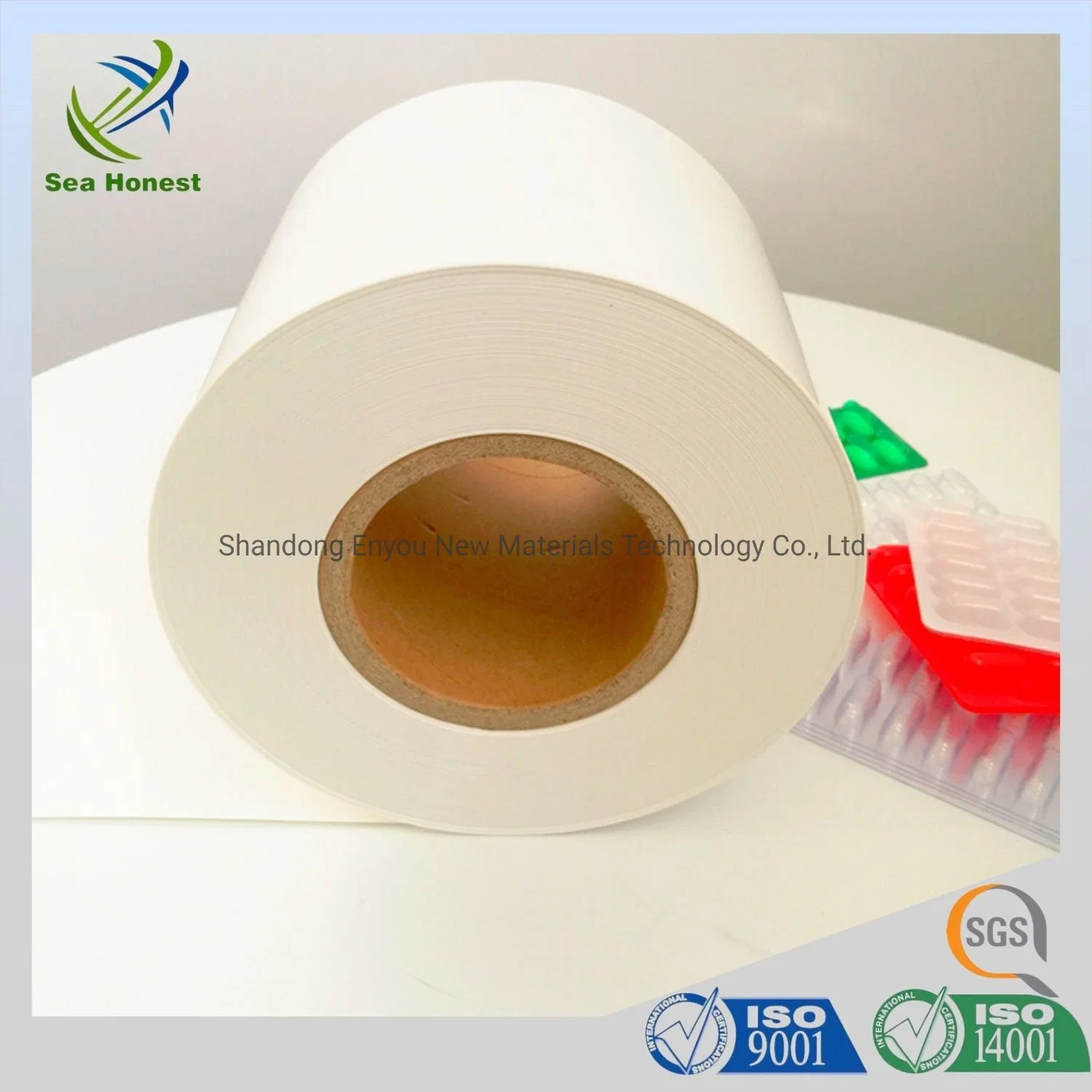 Medical Grade Glossy Milk White PVC Blister Film for Tablets Packaging