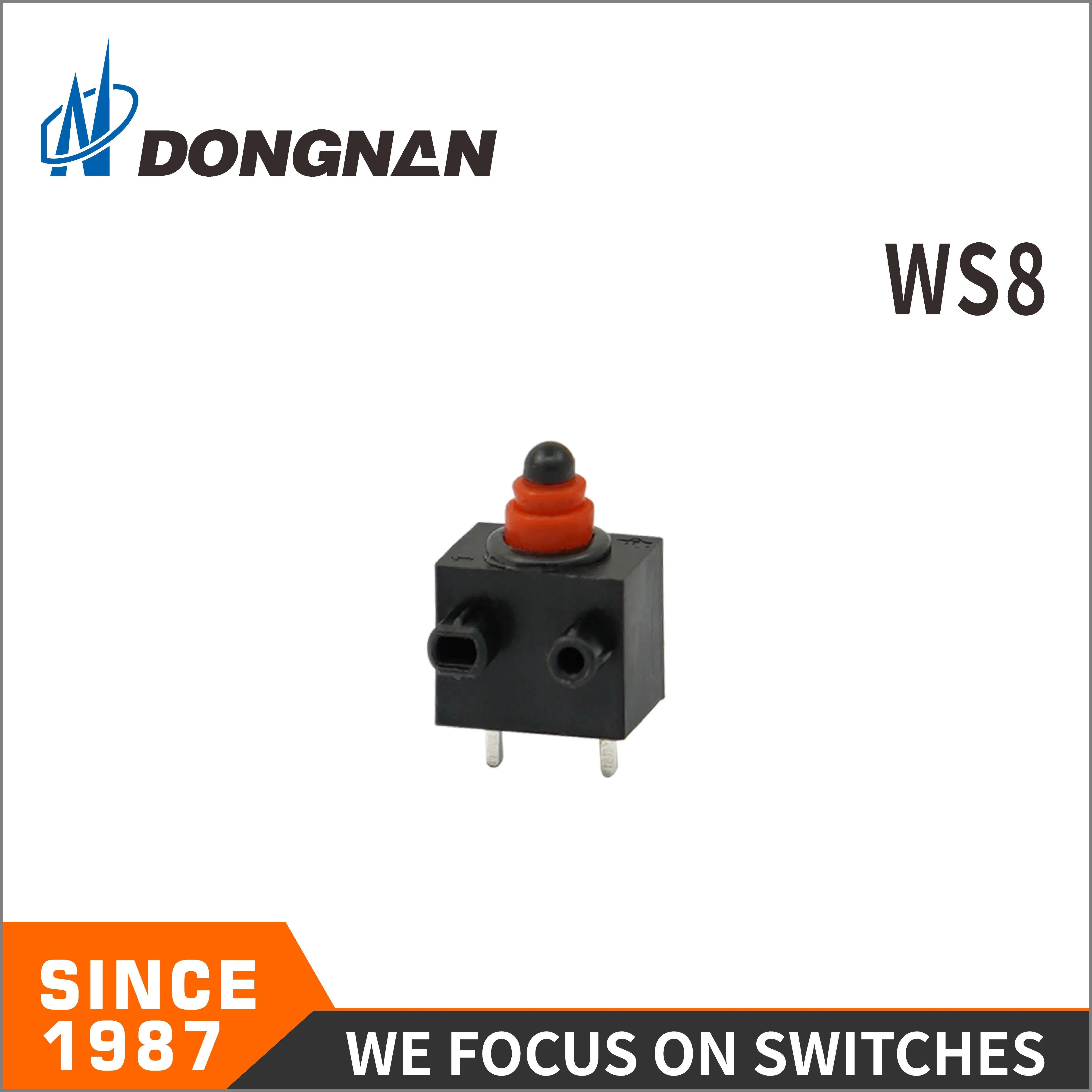 Manufacturer 0.1A 12VDC Automobile Equipment Waterproof Micro Switch Ws8