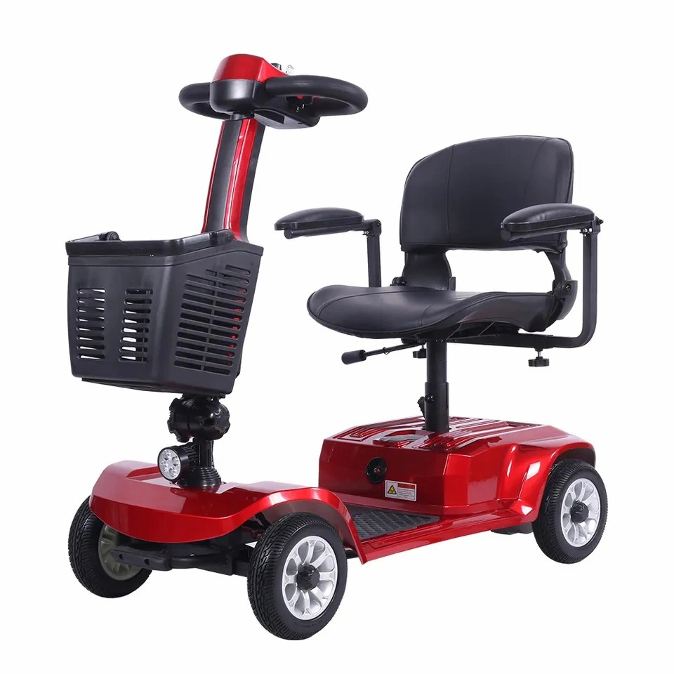 Scooter eléctrico ajustable scooter eléctrico de doble movilidad de cuatro ruedas Con poder fuerte 500W