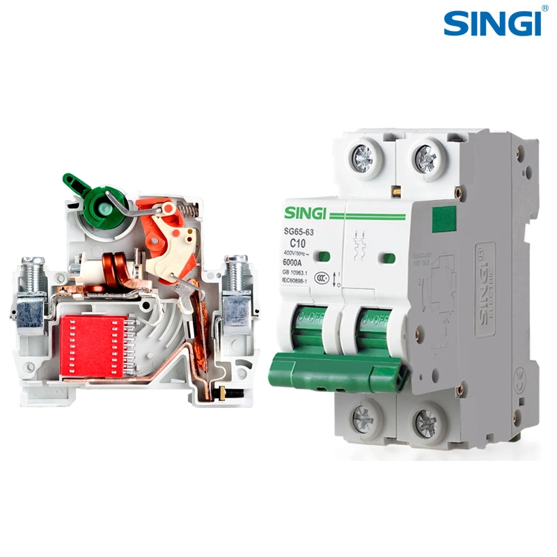 Air Singi 6A bis 63A Elektrische Miniatur-Leistungsschalter mit Fabrikpreis