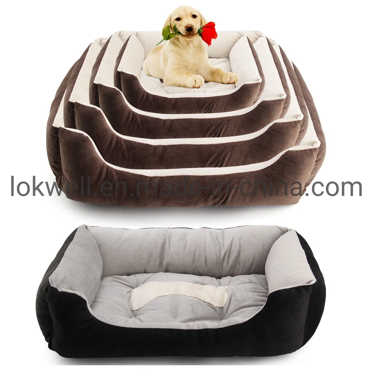 Conception différente Soft Comfort chien chat coussin lit fournisseur OEM