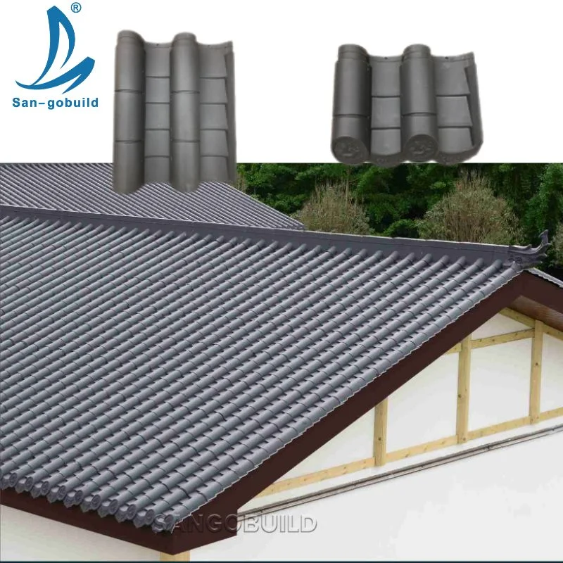 70 Years Warranty Synthetic Resin Antique Chinese Colored Roof Tile for South Aisa