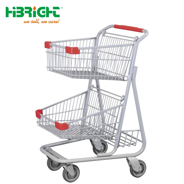 New Wholesale Metal Grocery Supermarket Shopping Cart Shopping Trolley