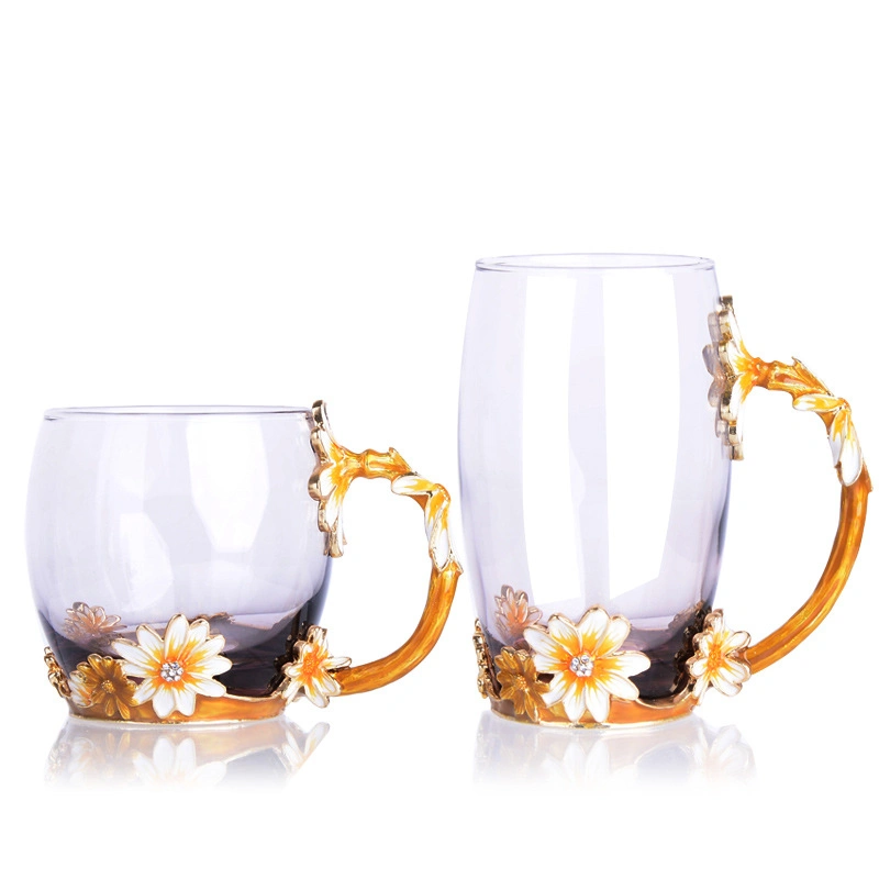 Conjunto de oferta de copo de Chá/caneca de luxo em vidro Crystal