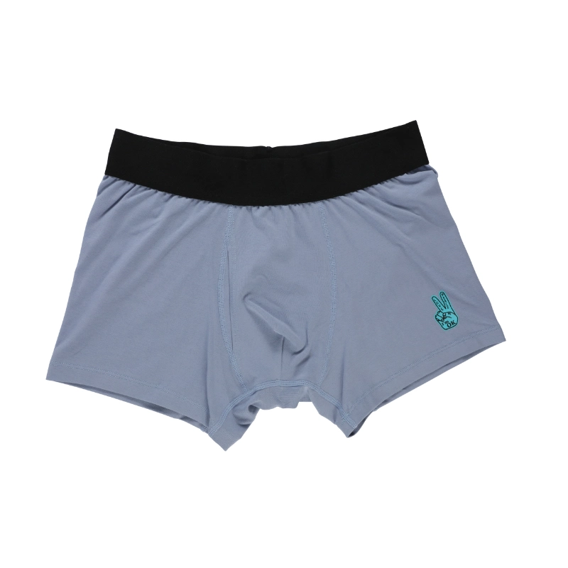 Factory Outlet Stock Mens Poliéster Curto Mens Boxer Seamless roupas íntimas curtos