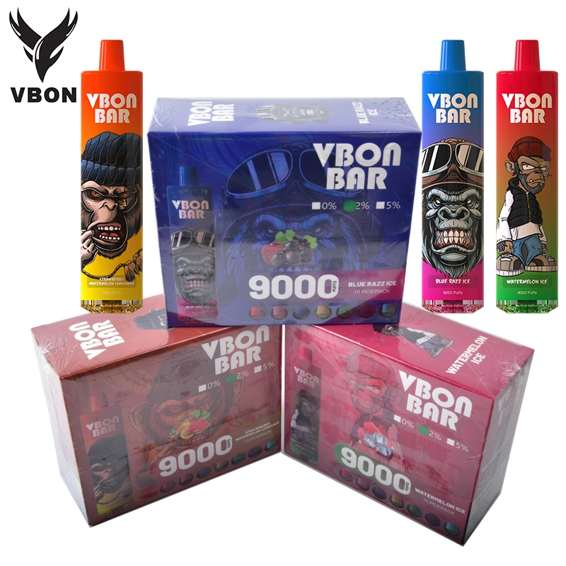 Shenzhen Vbon Factory 9K Puffs Disposable Cigarette Pod 30+ Flavors 9000puff Bar Vape Puff