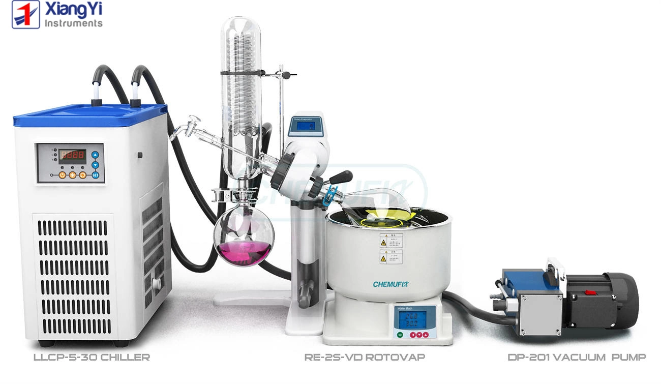 2L Vacuum Rotary Evaporator Rotovap Digital Display Slide & Manual Lifting