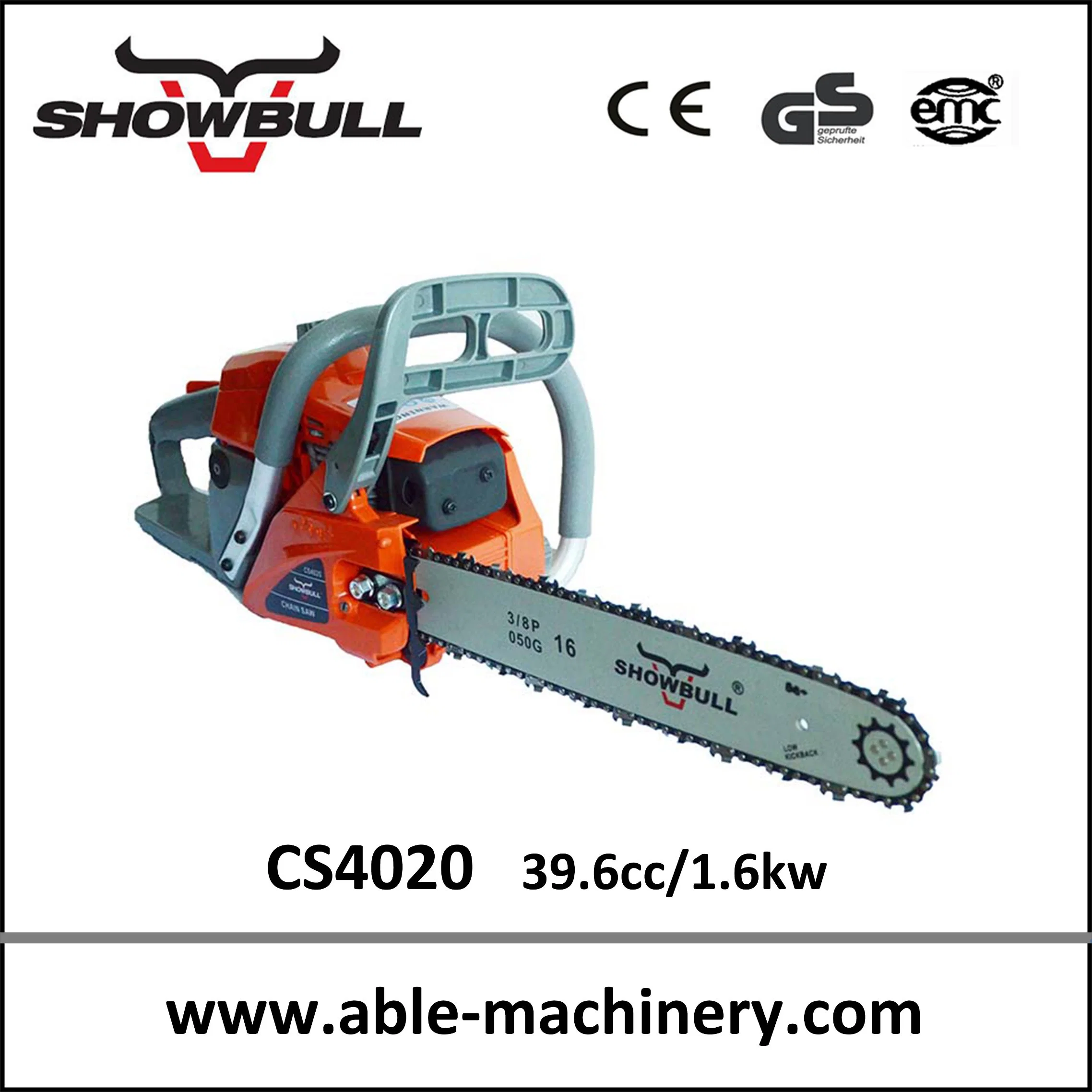 Hot Sales Showbull Nice Design Garden Tool Chain Saw CS4020