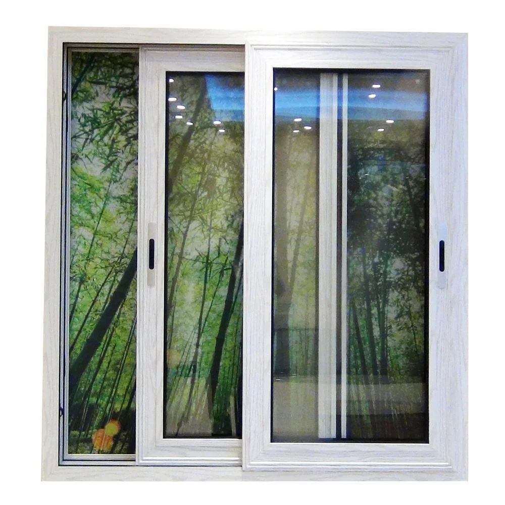 Custom Impact Soundproof Aluminum Window Indoor Commercial Double Glass Sliding Window