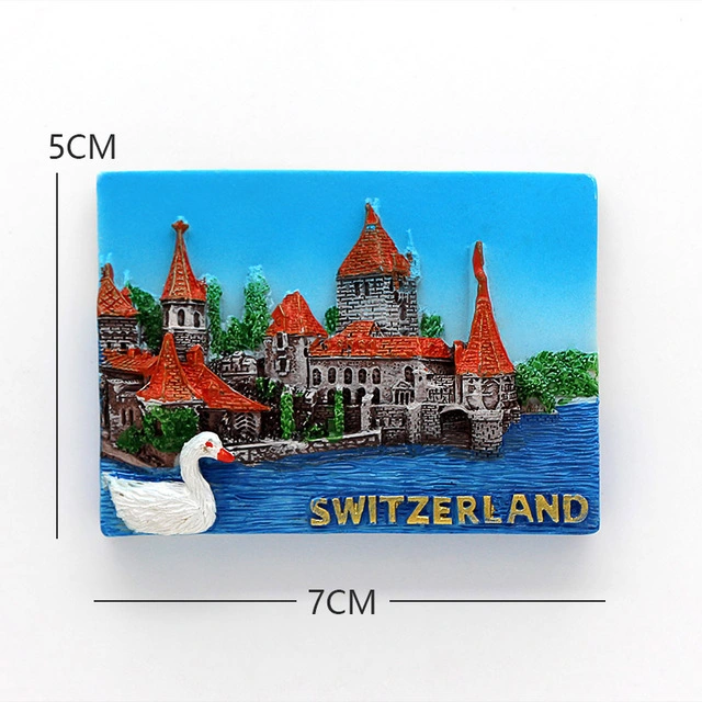 Custom Logo PVC Francia París Suiza Turquía Souvenir turístico 3D Frigorífico imanes