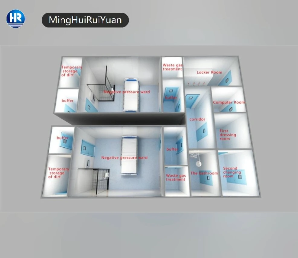 Customized Size Multifunctional Three-Chamber Integrated PCR Laboratory