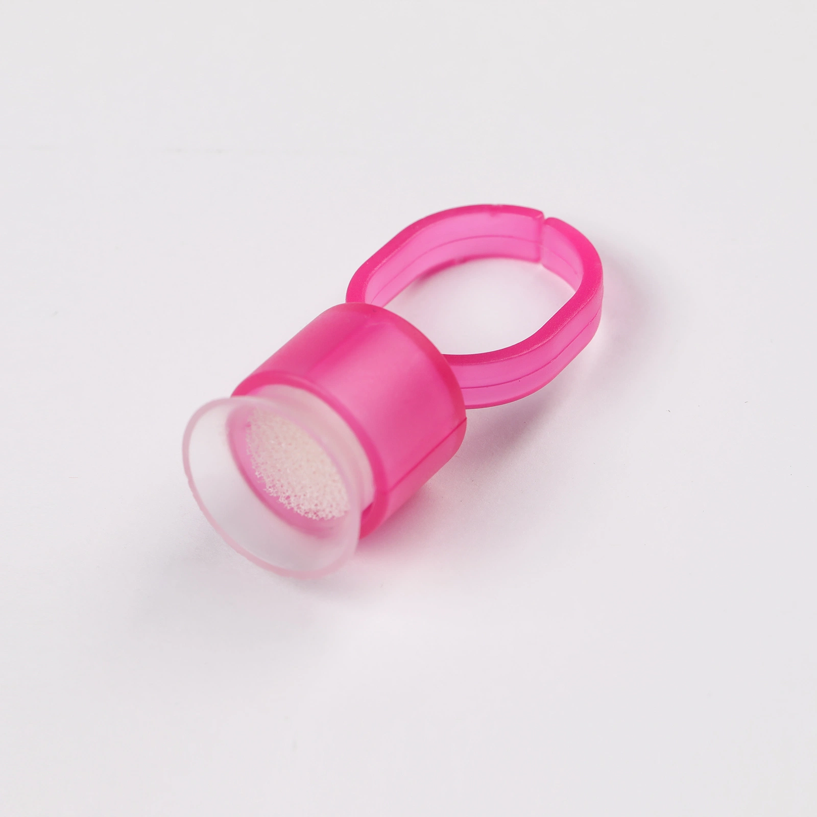 Disposable Microblading White Ring Tattoo Ink Cup Tattoo Pigment Holder Plastic Pigment Ring Cup