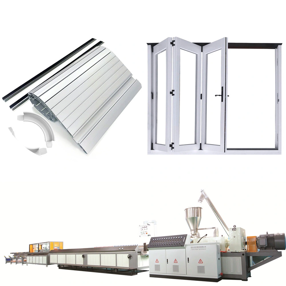 PVC/UPVC Plastic Folding Accordion Rolling Shutter Doors Sliding Doors Profile Making Machine