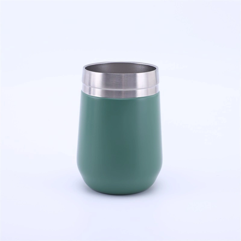 2022 Recycled Eco-Friendly Egg Shape Double Wall Tumbler Stainless Steel Cups in Bulk