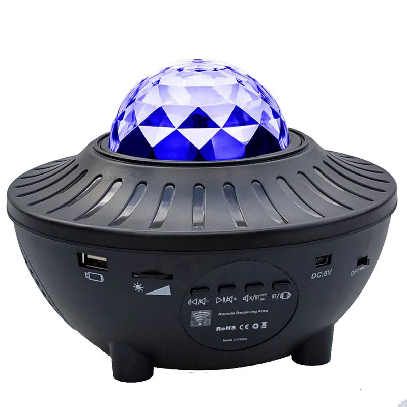 Amazon Hot Sale Remote Control USB 3 in 1 Bedroom Star Projector LED Ambient Night Light with Bluetooth Music Speaker